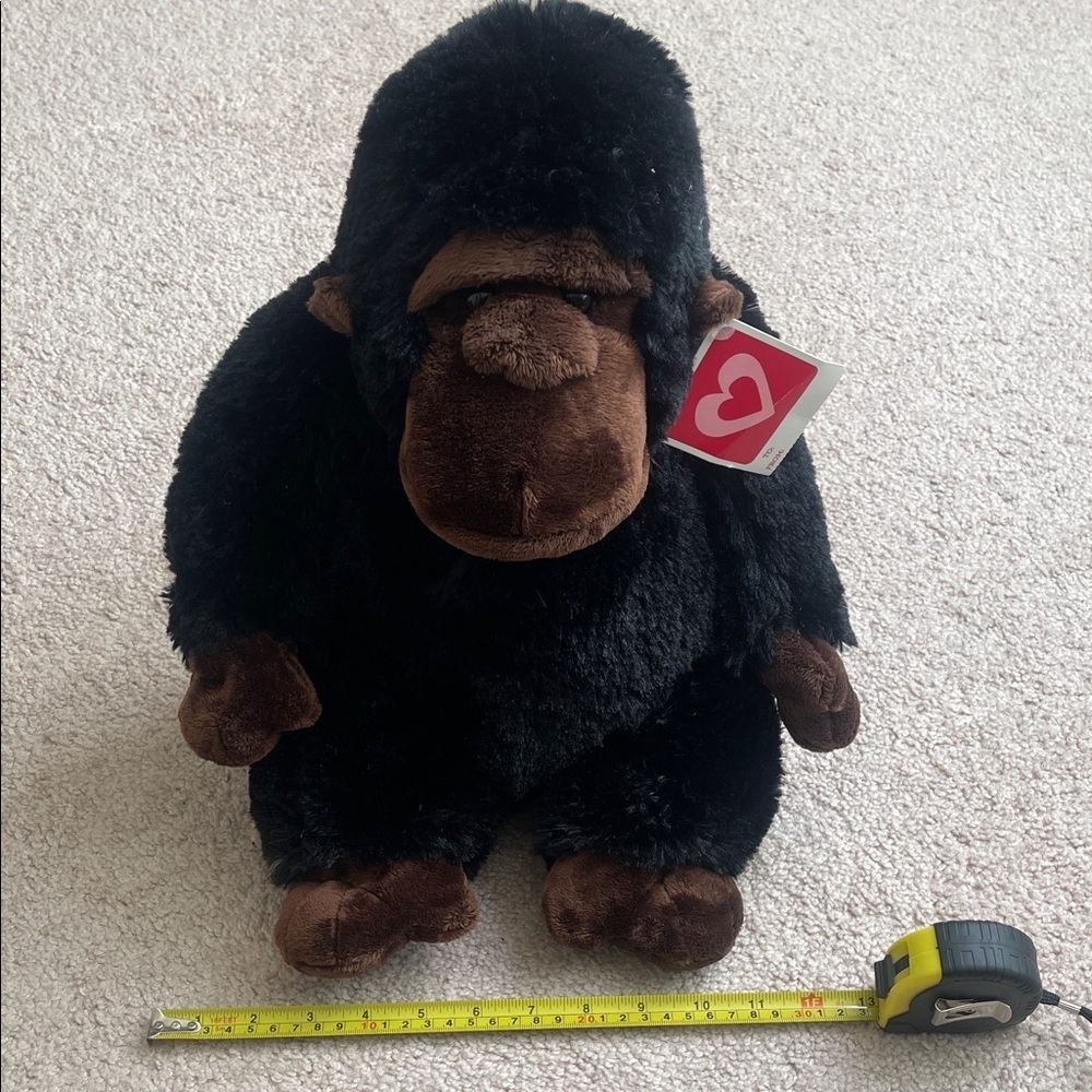 Adorable Black and Brown Gorilla Plush - Picture 1 of 5